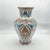 Turquoise Handmade Ceramic Iznik Vase (Faceted Form) Russet Brown and Turquoise Floral For Sale - Image 8 of 9