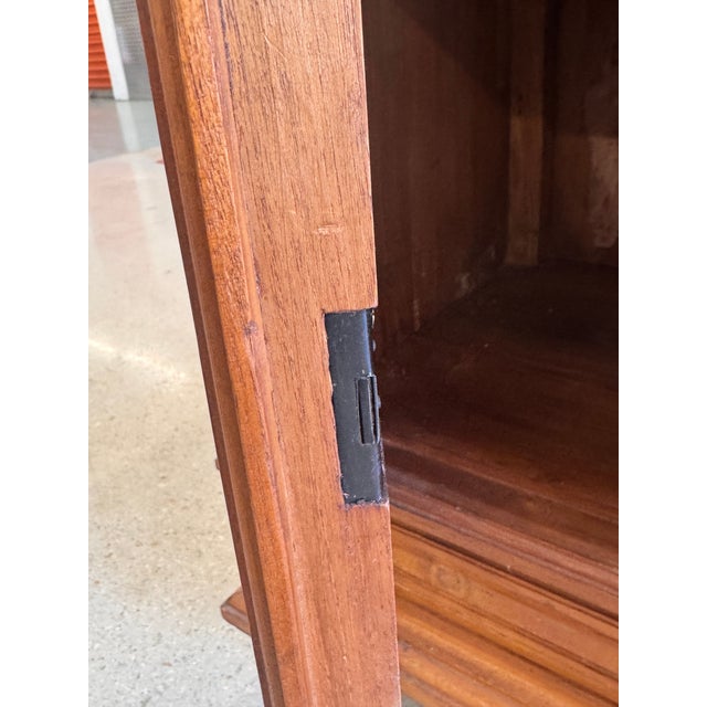 Vintage Mexican Carved Oak Credenza / Sideboard Buffet, 1980s For Sale - Image 14 of 18