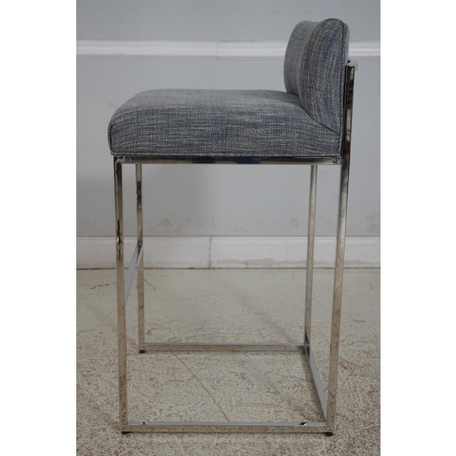 Taylor King Set of 3 Taylor King Chrome Bar Stools For Sale - Image 4 of 12