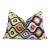 Multicolor Ikat Silk Velvet Lumbar Pillow 16x24 | Handmade Designer Accent For Sale