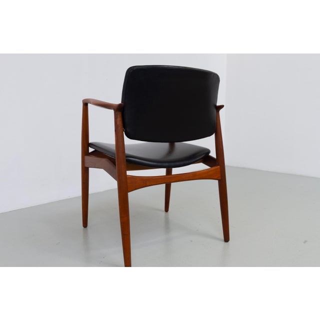 Danish Teak Captains Chair by Erik Buch for Ørum, 1960s For Sale - Image 12 of 18