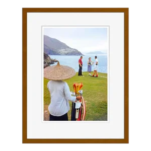 Golf in Hong Kong 1949 by Toni Frissell Framed