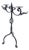 Hand Forged Iron Candelabra 23″ (59cm) Antique Copper Finish Grand Wide & Tall Centerpiece For Sale