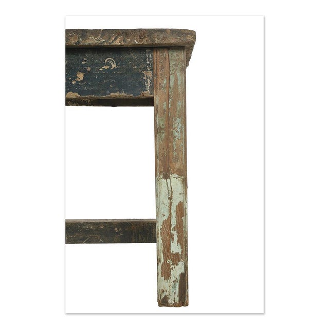 Patinated Wooden Table, 1940s For Sale - Image 4 of 6