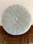 Vintage Hollywood Regency Pleated Sage Green Velvet Round Ottoman Featuring Elegant Cast Brass Cabriole Legs For Sale - Image 4 of 14