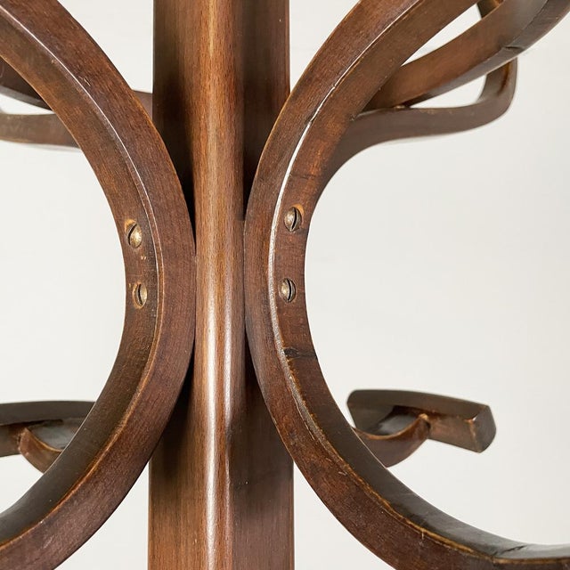Austrian Floor Coat Rack in Wood, 1940s For Sale - Image 14 of 18