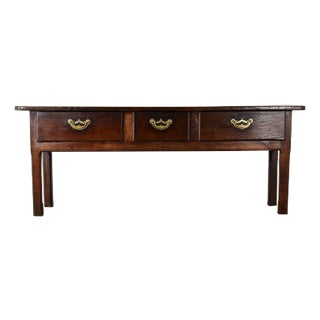 English 19th Century Chestnut Server For Sale