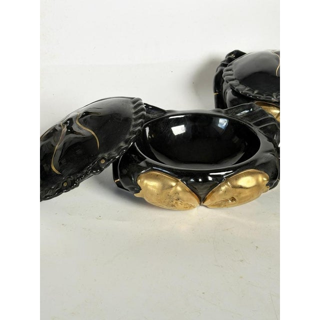 1970s Vintage French Crab Shapes in Ceramic, 1970, Set of 3 For Sale - Image 5 of 8