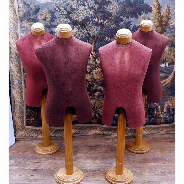 Textile Dummy Stands Shop Mannequins, 1950s, Set of 4 For Sale - Image 7 of 7