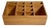 Vintage Wooden Divided Organizer: Rustic Mid-Century Storage Tray For Sale