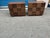 Brutalist Mid Century style Nightstands - Pair Each nightstand measures: 27.75 wide x 16.5 deep x 22.25 inches high....