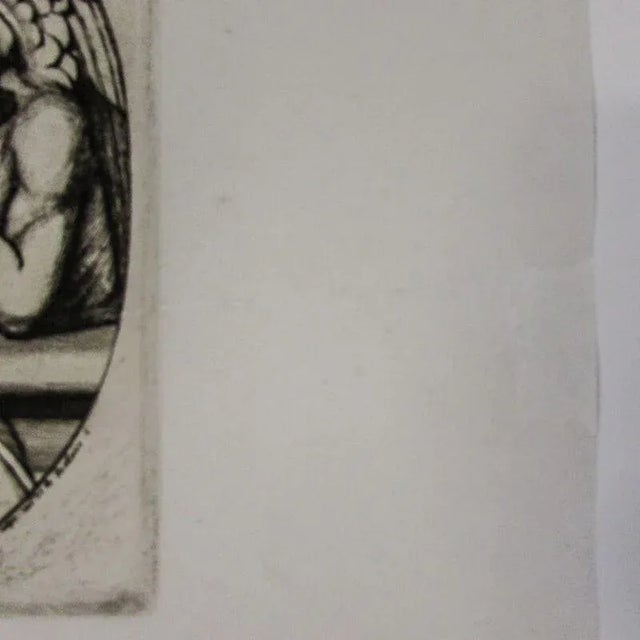 Charles Meryon Le Stryge the Vampire Etching 1853 Paris Notre Dame Cathedral For Sale - Image 9 of 12