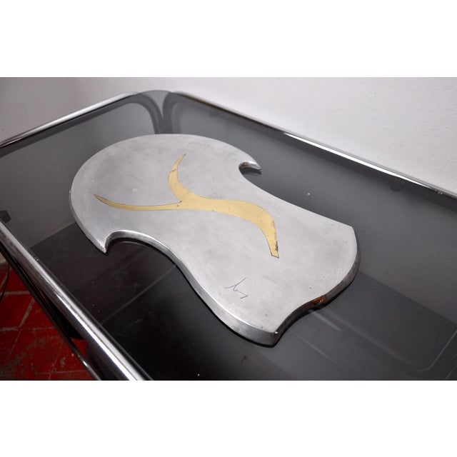 Hollywood Regency Brutalist Tray attributed to David Marshall, Spain, 1970s For Sale - Image 3 of 9