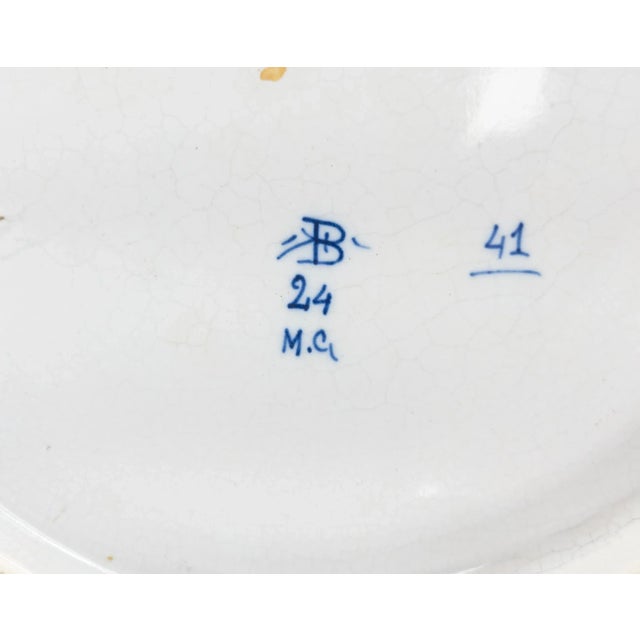 Dutch Delft Faience Blue and White Charger For Sale - Image 12 of 13