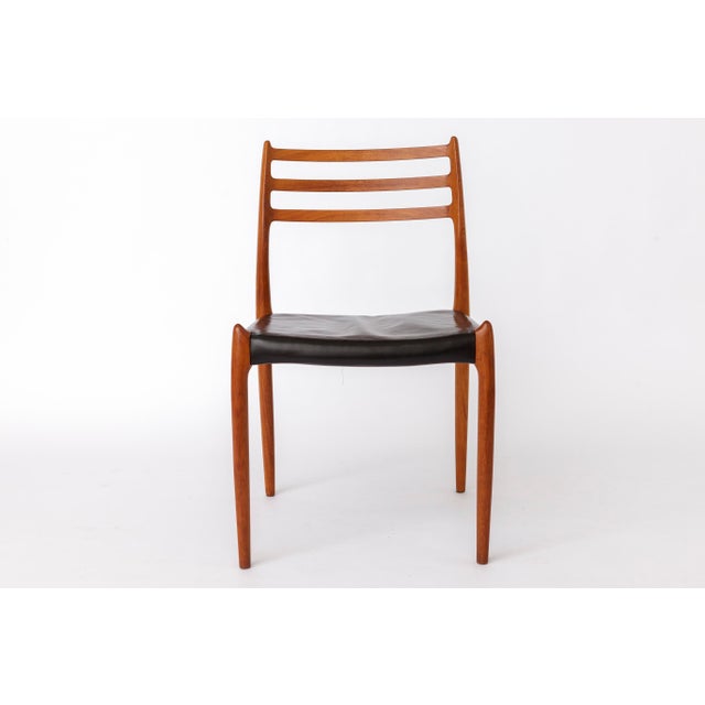 Brown Vintage Danish Model 78 Chair in Teak by Niels Otto Møller, 1960s For Sale - Image 8 of 8