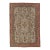 Antique Oushak Carpet, Handmade Oriental Rug, Pale blue, Coral Taupe, Cream Fine For Sale