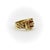Modern Vintage 18k Gold Diamond and Ruby Buckle Ring, Size 4.5 For Sale - Image 3 of 10