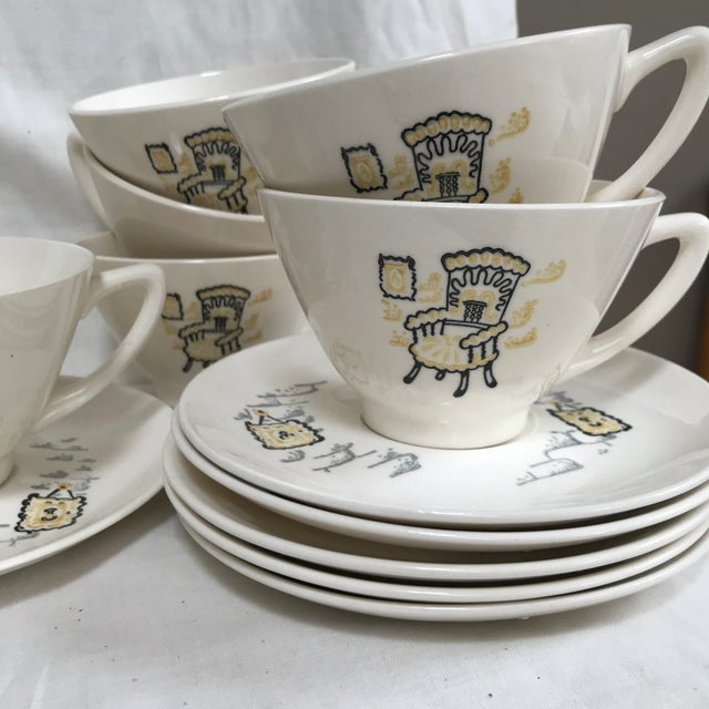 1950s Marcrest Stetson 'Gay Nineties' Dinnerware - Set of 17 For Sale In Phoenix - Image 6 of 8