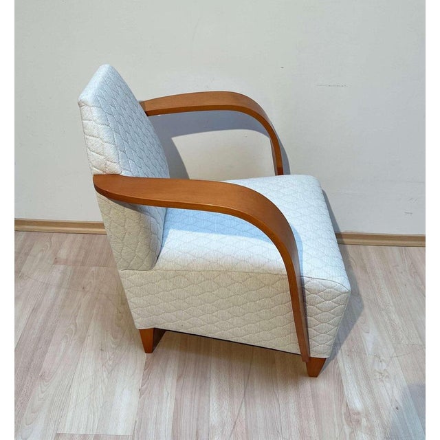 Spanish Club Chair in Beech and Plywood, 1990s For Sale - Image 6 of 18