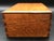 16 x 10 x 6. Original lining. Inner compartments are not movable. No key.