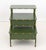 Late 20th Century Green Lacquered Three-Tier Bedside Table For Sale - Image 4 of 7