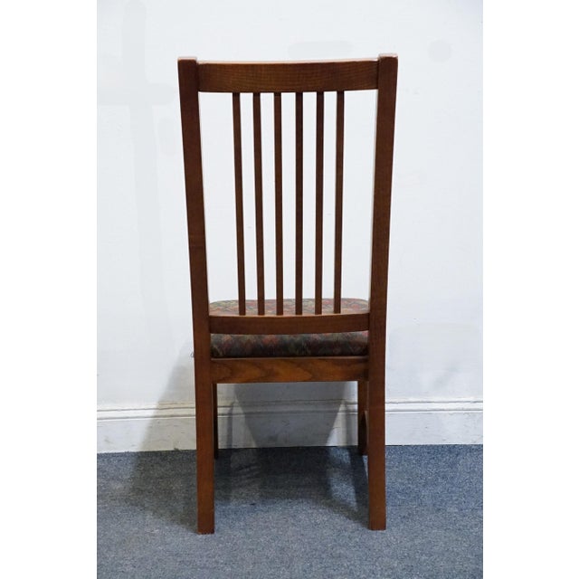 Nichols & Stone Quarter Sawn Oak Mission Style Arts & Crafts Dining Side Chair 4033-0461 For Sale In Kansas City - Image 6 of 10