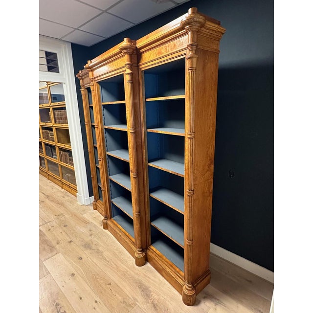Antique Open Bookcase in Elm For Sale - Image 10 of 15