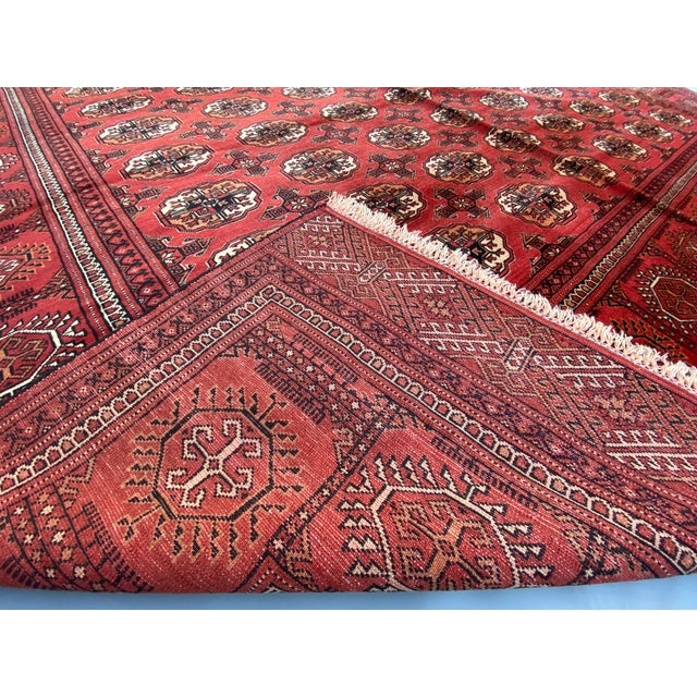 2000 - 2009 Afghan Bukhara Vintage Rug For Sale - Image 5 of 9