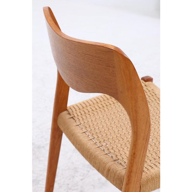Vintage Teak Dining Chairs by Niels Otto Møller for JL Møllers, Set of 2 For Sale - Image 9 of 16
