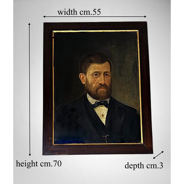 Late 19th Century French Academic Portrait of an Elegant Gentleman, Oil on Canvas For Sale - Image 18 of 18
