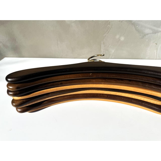 Vintage Danish Hardwood Coat Hangers, 1960s, Set of 8 For Sale - Image 9 of 11
