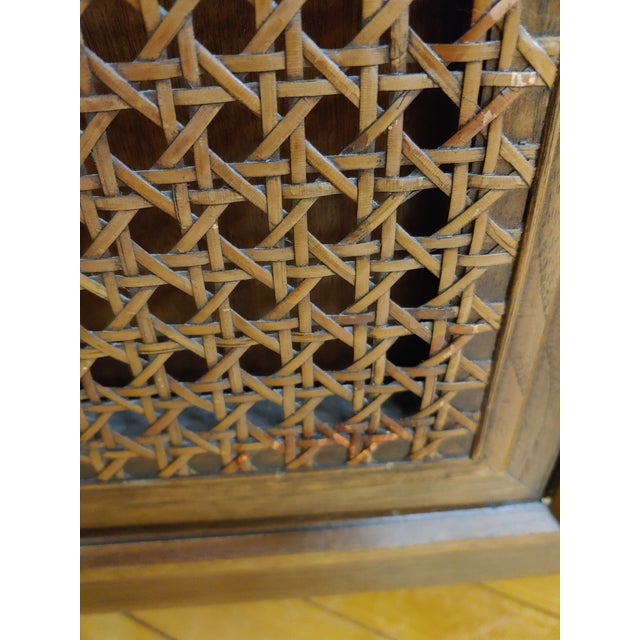 Mid-20th Century Walnut & Cane Sideboard by American of Martinsville For Sale In New York - Image 6 of 10