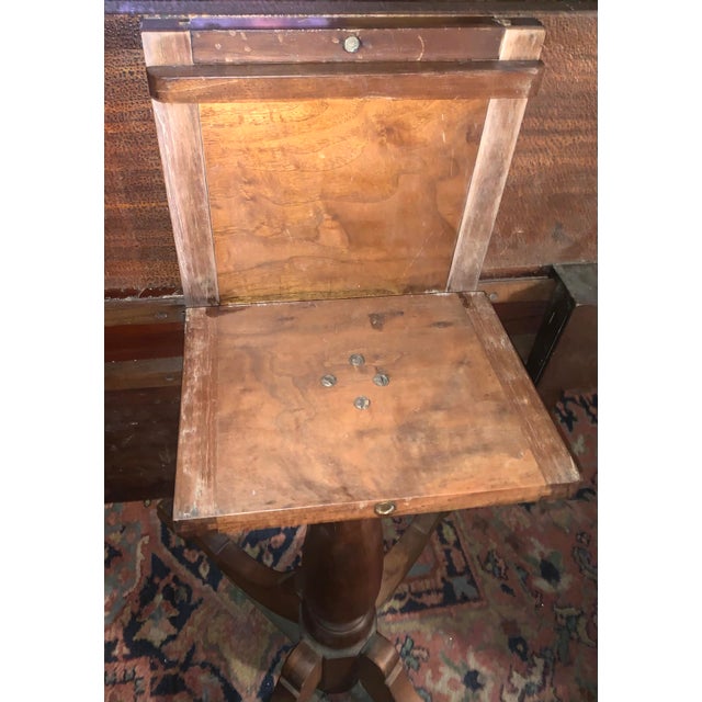 1910s American Classical Inlaid Made Flip Top Game Table For Sale - Image 4 of 11