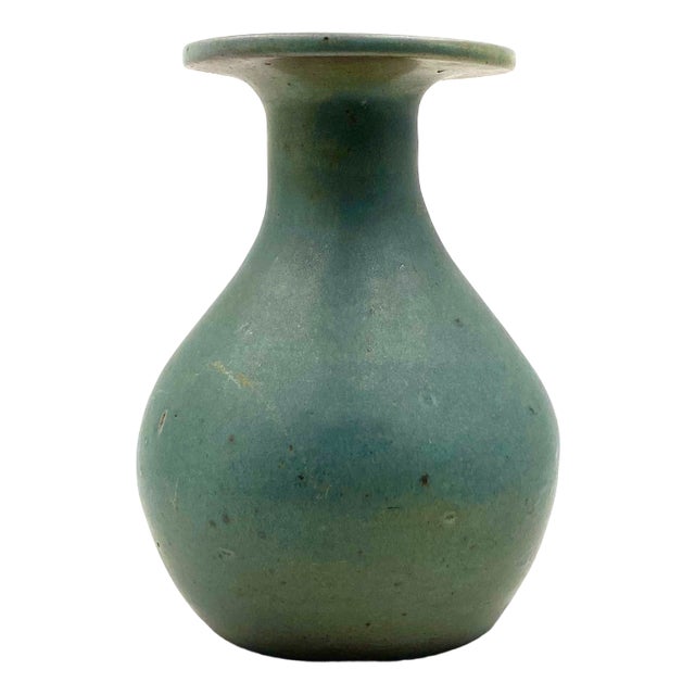 Mid-Century Light Blue Ceramic Vase, 1960s For Sale