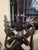 Mid 20th Century Art Deco Balinese Modernist Macassar Ebony Sarasvati Swan Rider Sculpture For Sale - Image 14 of 18