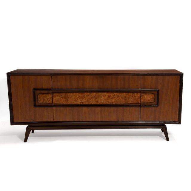 Hoke Wood Products Sculptural Nine Drawer Walnut Burl Dresser Mid Century For Sale In Philadelphia - Image 6 of 16