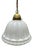 Vintage Opal Glass Pendant Light, 1920s For Sale