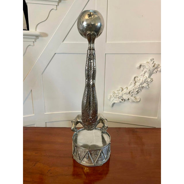 Antique Art Deco Silver Plated Candlesticks, 1930, Set of 2 For Sale - Image 6 of 18