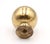 Modern Reclaimed 0.875 In. Polished Brass Ball Cabinet Drawer Knob For Sale - Image 3 of 3