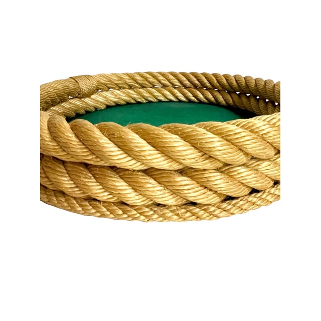 Vintage Rope Tray Attributed to Adrian Audoux & Frida Minet For Sale - Image 12 of 13