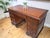 Antique Twin Pedestal Desk in Mahogany with Leather Top, 1980s For Sale - Image 4 of 18