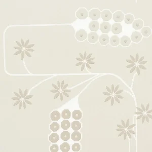 Sample - Schumacher x Neisha Crosland Hollywood Grape Wallpaper in Gesso