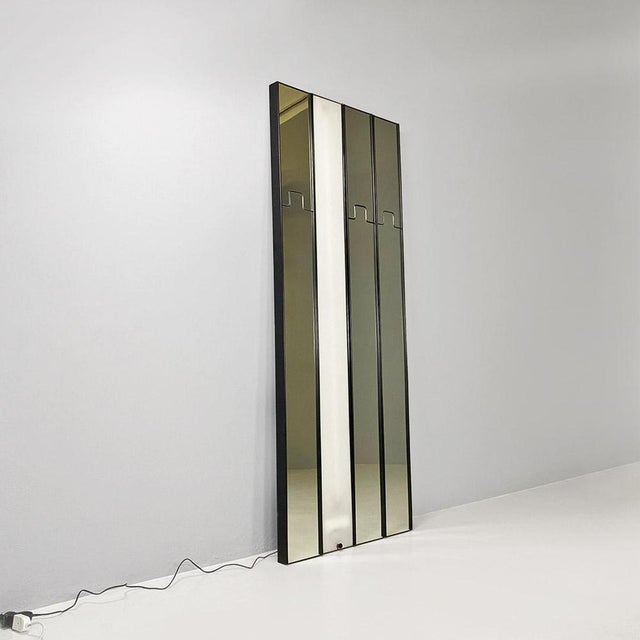 Modular Wall Mirrors with Gronda Lamp by Luciano Bertoncini for Elco, 1970s, Set of 4 For Sale - Image 6 of 18