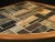 Wood Danish Modern Mosaic Tile Top Triangle Wedge Coffee Table For Sale - Image 7 of 9