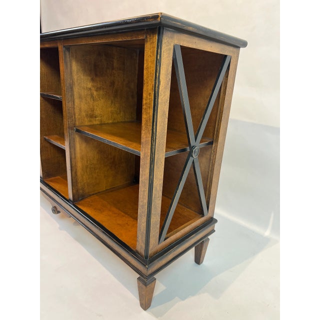 1990s Italian Hand-Carved Wooden Etagere With Seven Shelves and Cross Spindles For Sale - Image 10 of 13