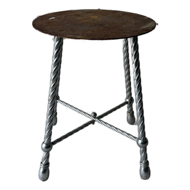 Vintage Circus Elephant Pedestal Stool / Side Table For Sale