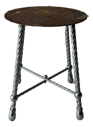 Vintage Circus Elephant Pedestal Stool / Side Table