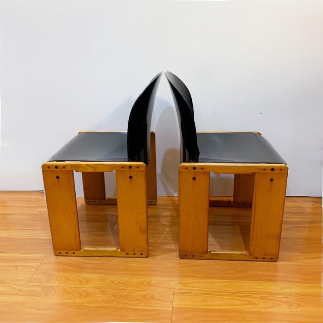 Mid-Century Modern A Dialogo Chairs by Afra and Tobia Scarpa for B&B, 1970s, Set of 2 For Sale - Image 3 of 13