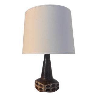 West German Ceramic Table Lamp, 1970s For Sale
