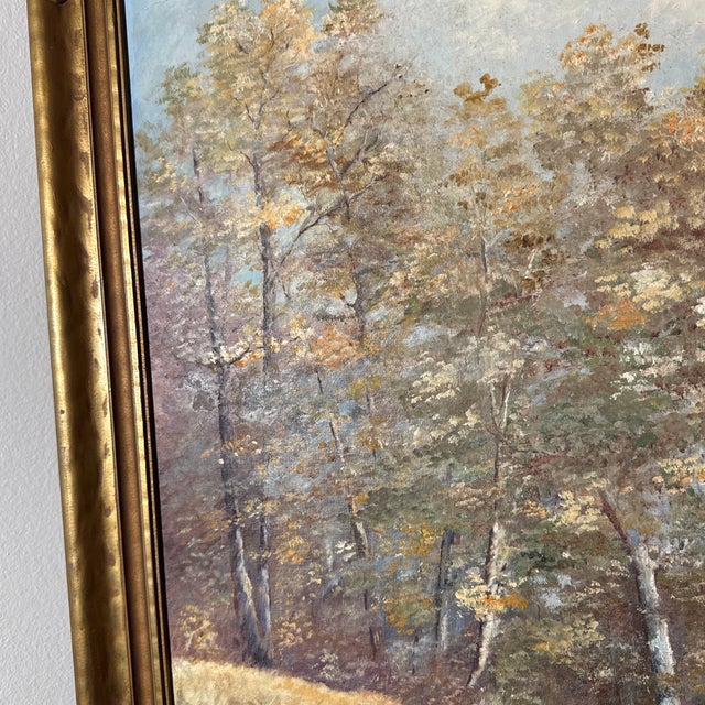 Vintage Landscape Oil Painting on Board ~ Signed For Sale - Image 4 of 9